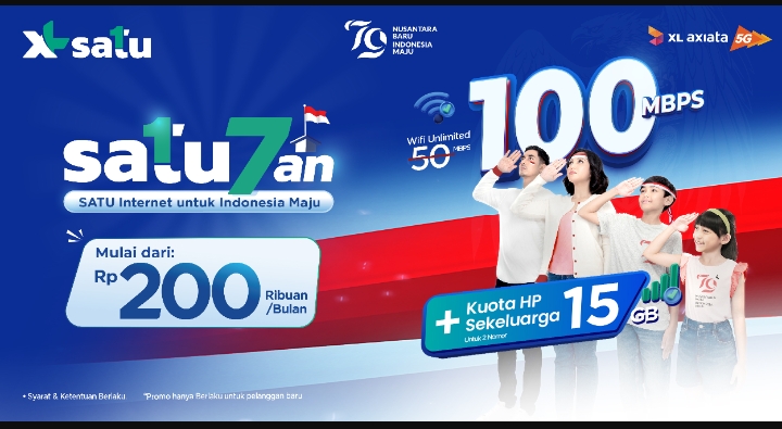 Rayakan HUT Kemerdekaan ke-79 RI, XL Axiata Hadirkan Beragam Promo Spesial Hingga 45 Persen