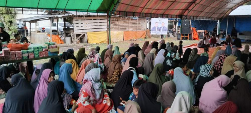 Polsek Singingi Hilir Amankan Kampanye Dialogis Paslon Cabup-Cawabup Pilkada 2024 di Desa Muara Bahan