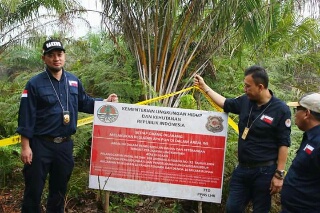 Tim Mabes Polri, Gakkum KLHK RI, Kejaksaan Bawa Sempel dari Area HGU PT GH